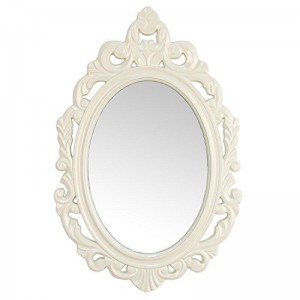 Stratton Home Decor White Baroque Mirror  7477135190266  123240815829